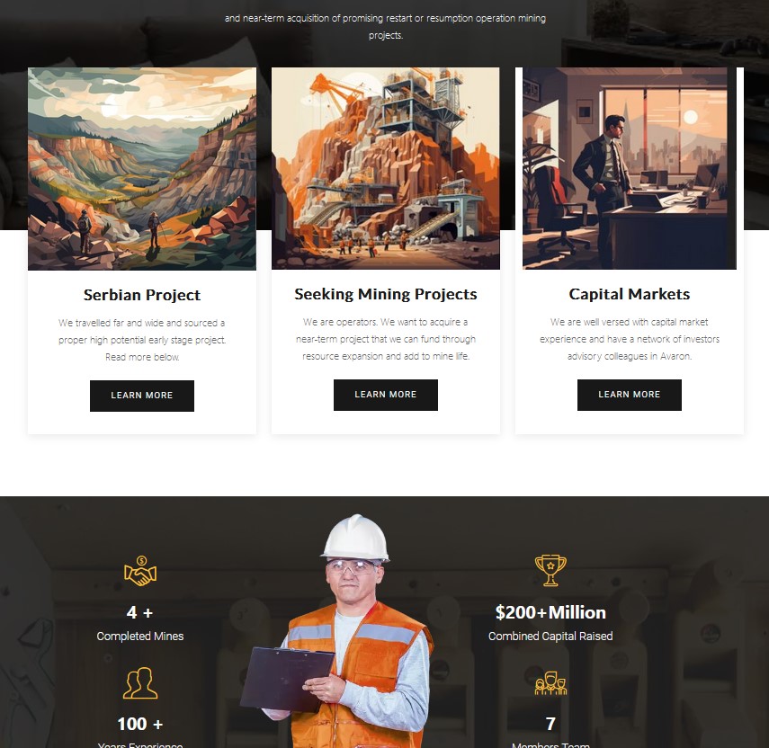 Avaron Mining rebrand/start up